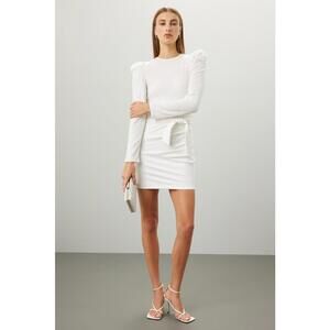 elle zeitoune White Alex Mini Dress Size XS with Discoloration